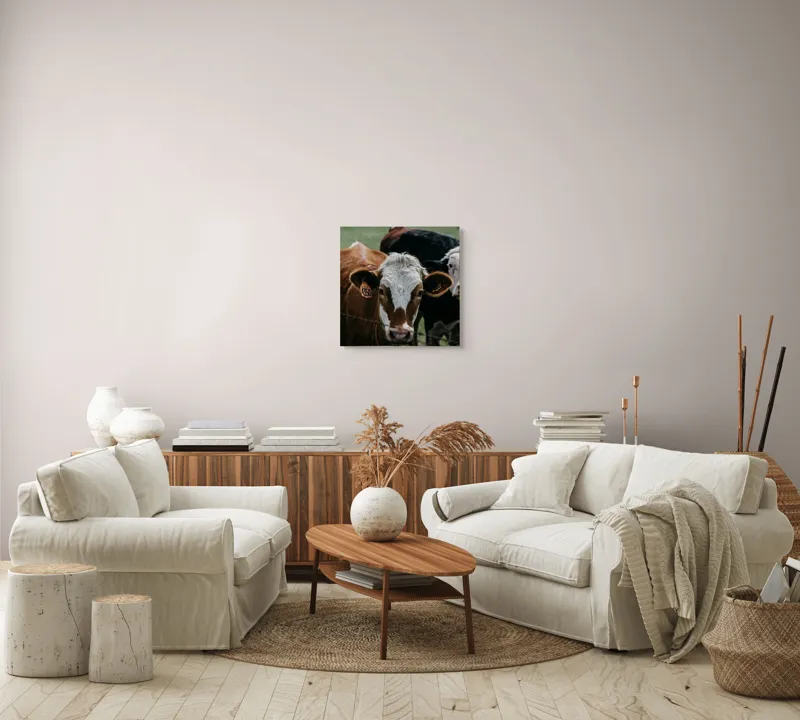 Tablou Canvas, "Curiozitatea unei vaci maro", 50 x 50 cm – poza 7