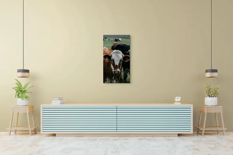 Tablou Canvas, "Curiozitatea unei vaci maro", 50 x 90 cm – poza 6
