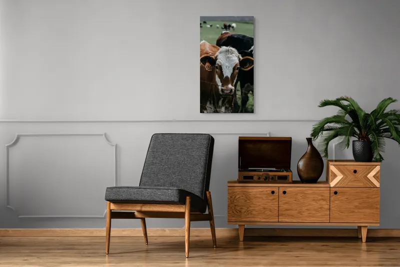 Tablou Canvas, "Curiozitatea unei vaci maro", 50 x 90 cm – poza 8