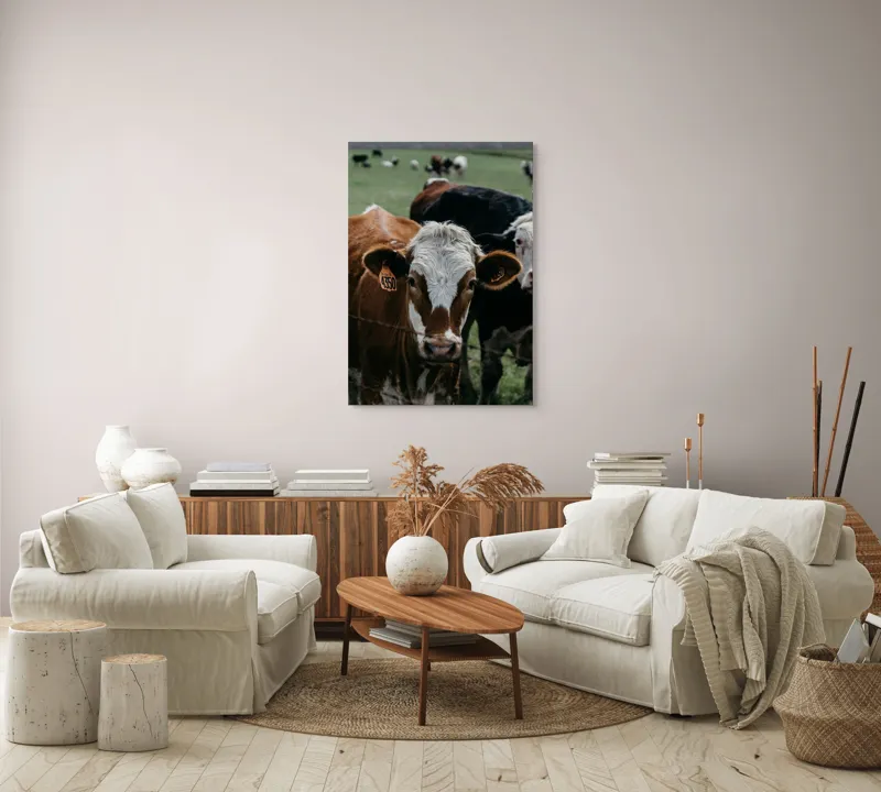 Tablou Canvas, "Curiozitatea unei vaci maro", 70 x 100 cm – poza 4