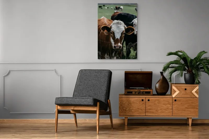 Tablou Canvas, "Curiozitatea unei vaci maro", 70 x 100 cm – poza 6