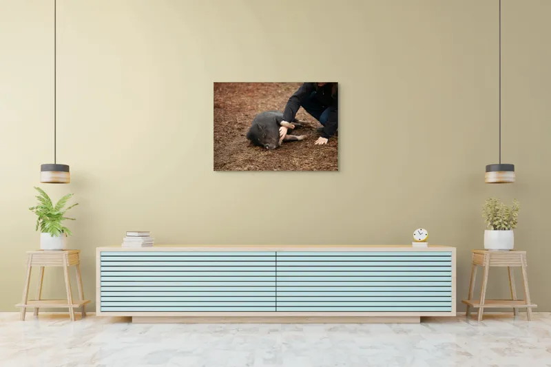 Tablou Canvas, Loialitate, Bucurie, Relaxare, Prietenie, Compatibilitate, Apreciere, Interacțiune, Natură, 100 x 70 cm – poza 4