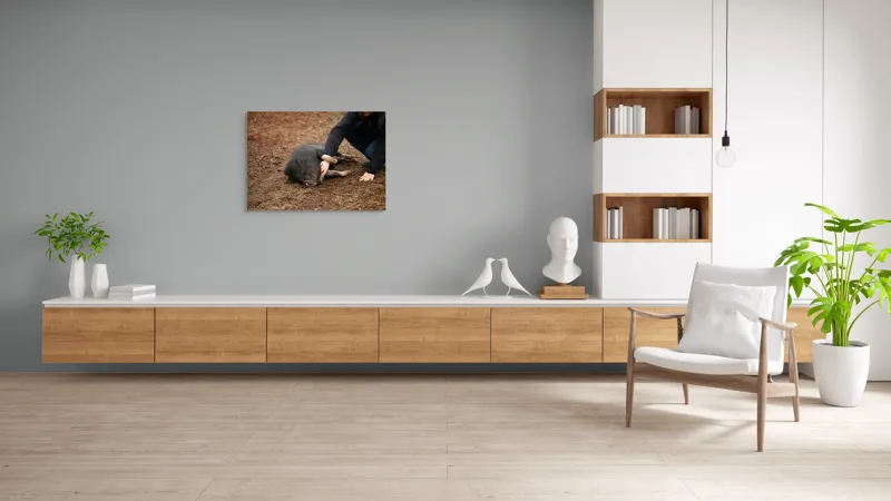 Tablou Canvas, Loialitate, Bucurie, Relaxare, Prietenie, Compatibilitate, Apreciere, Interacțiune, Natură, 100 x 70 cm – poza 6