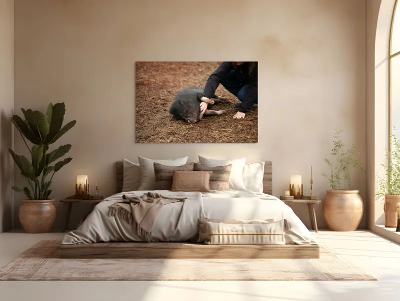 Tablou Canvas, Loialitate, Bucurie, Relaxare, Prietenie, Compatibilitate, Apreciere, Interacțiune, Natură, 150 x 100 cm – poza 4