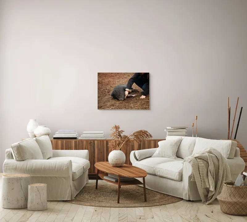 Tablou Canvas, Loialitate, Bucurie, Relaxare, Prietenie, Compatibilitate, Apreciere, Interacțiune, Natură, 70 x 50 cm – poza 6