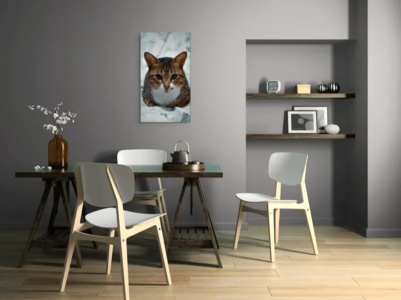 Tablou Canvas, "Pisica înțeleaptă meditează tăcută", 50 x 90 cm – poza 4