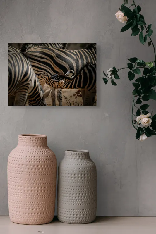Tablou Canvas, "Zebre în armonie naturală", 54 x 39 cm – poza 8