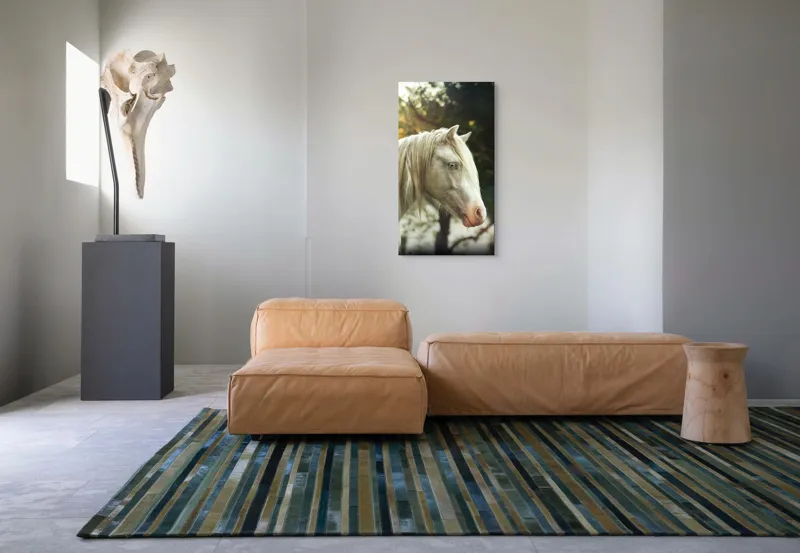 Tablou Canvas, "Calul alb din pădurea viselor", 50 x 90 cm – poza 5
