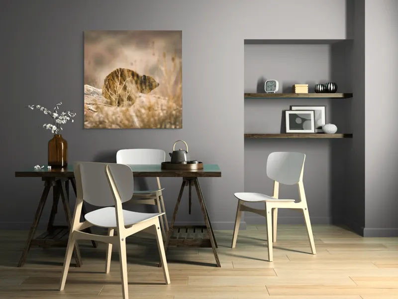 Tablou Canvas, "Viziune sălbatică în peisaj arid", I’m not sure what this animal is, but it seems to be in a natural, rocky environment., 100 x 100 cm – poza 6