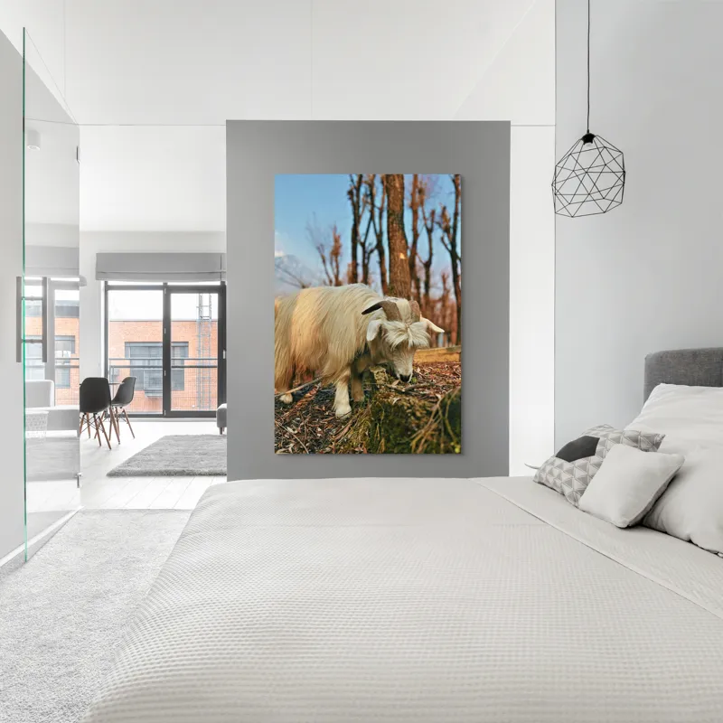 Tablou Canvas, "Capra în căutarea ierbii proaspete", 100 x 150 cm – poza 5