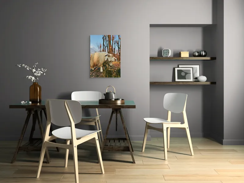 Tablou Canvas, "Capra în căutarea ierbii proaspete", 50 x 70 cm – poza 5