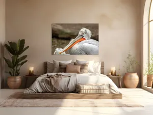 Tablou Canvas, "Pelican visând la orizont liniștit", 150 x 100 cm – poza 4