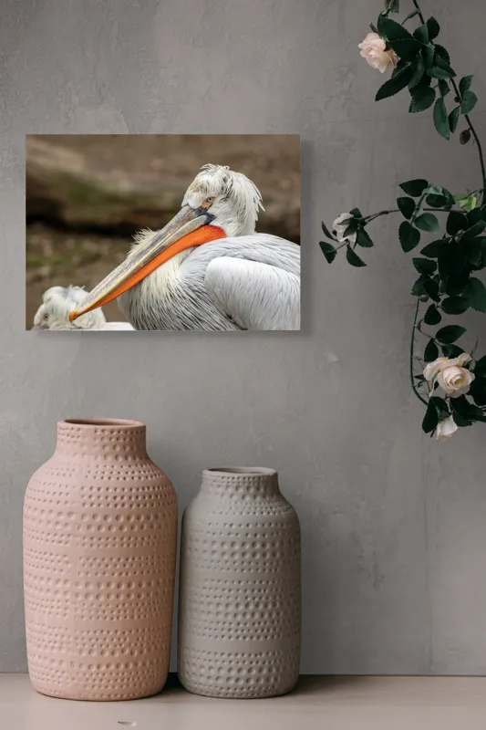 Tablou Canvas, "Pelican visând la orizont liniștit", 54 x 39 cm – poza 8