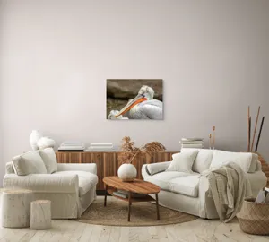 Tablou Canvas, "Pelican visând la orizont liniștit", 70 x 50 cm – poza 6