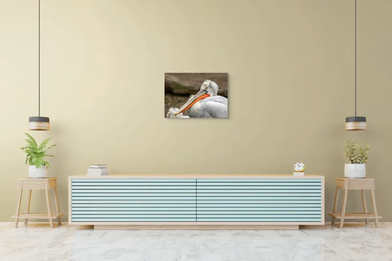 Tablou Canvas, "Pelican visând la orizont liniștit", 70 x 50 cm – poza 7