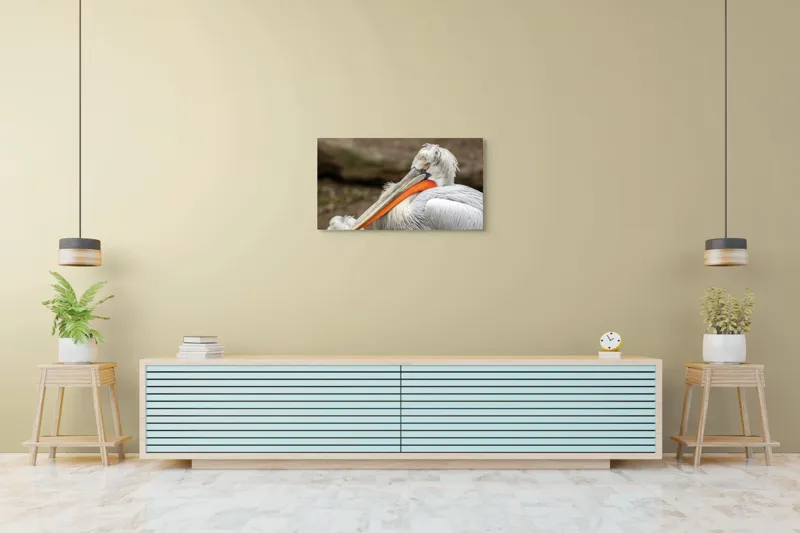 Tablou Canvas, "Pelican visând la orizont liniștit", 90 x 50 cm – poza 5
