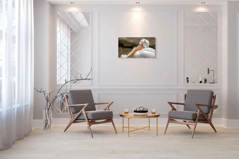 Tablou Canvas, "Pelican visând la orizont liniștit", 90 x 50 cm – poza 7