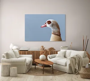 Tablou Canvas, "Gâsca în liniștea dimineții gri", 150 x 100 cm – poza 3