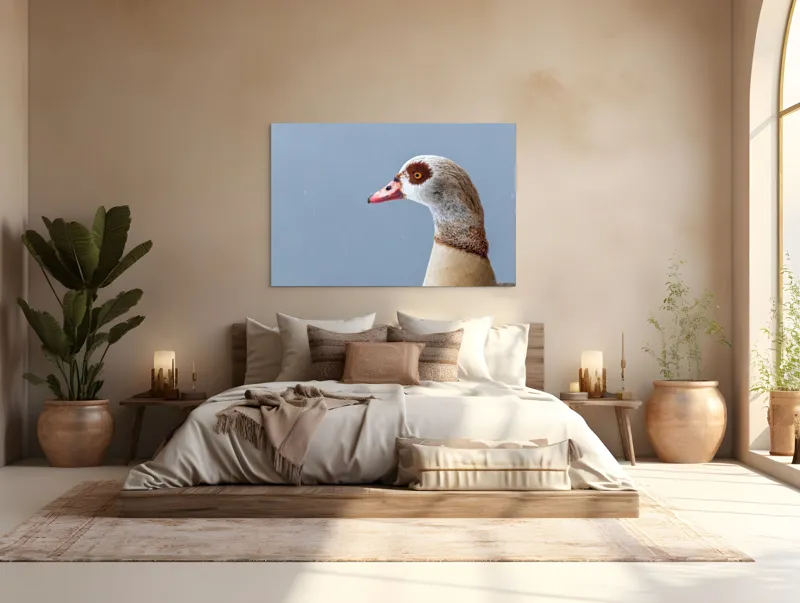Tablou Canvas, "Gâsca în liniștea dimineții gri", 150 x 100 cm – poza 4