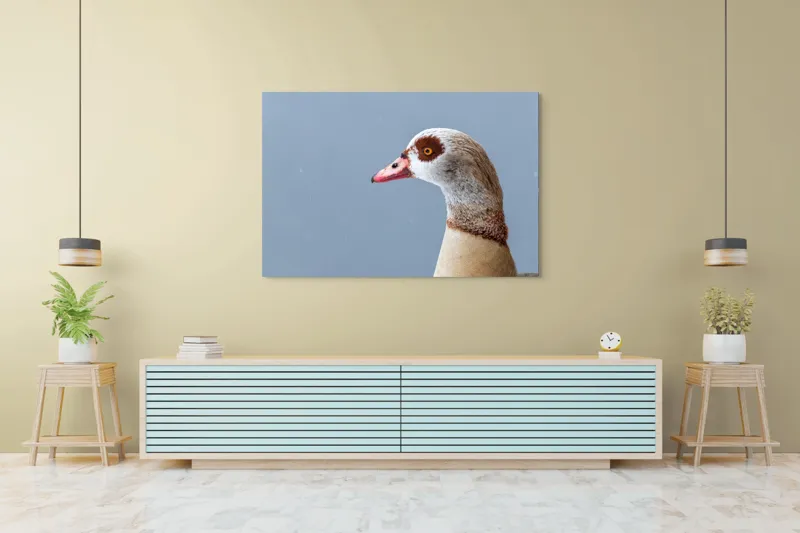 Tablou Canvas, "Gâsca în liniștea dimineții gri", 150 x 100 cm – poza 6