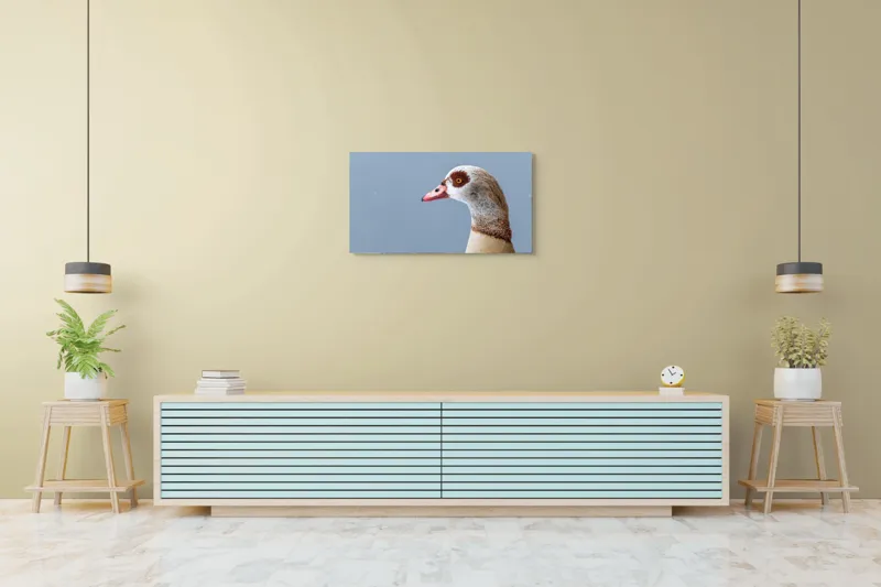 Tablou Canvas, "Gâsca în liniștea dimineții gri", 90 x 50 cm – poza 5