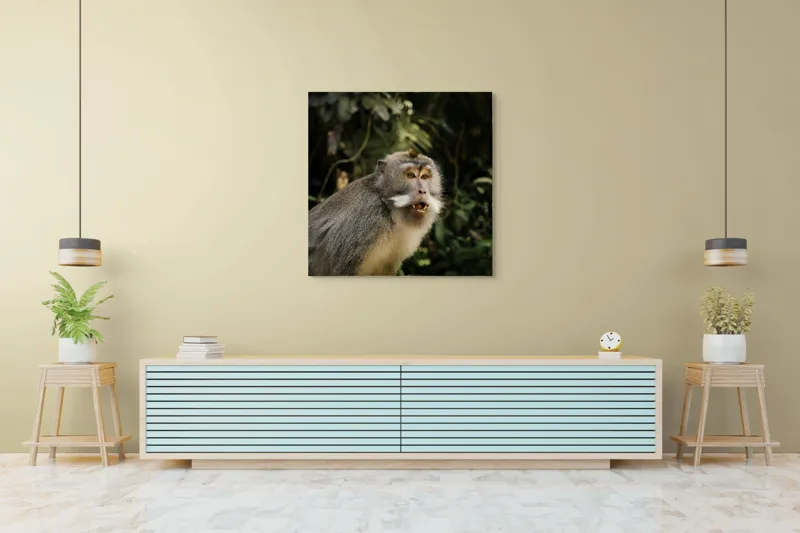 Tablou Canvas, "Maimuța în pădurea tropicală", 100 x 100 cm – poza 5