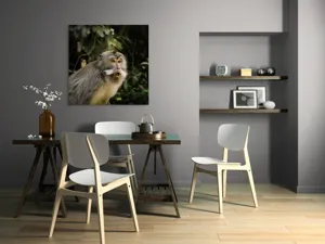 Tablou Canvas, "Maimuța în pădurea tropicală", 100 x 100 cm – poza 6