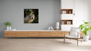 Tablou Canvas, "Maimuța în pădurea tropicală", 100 x 100 cm – poza 8