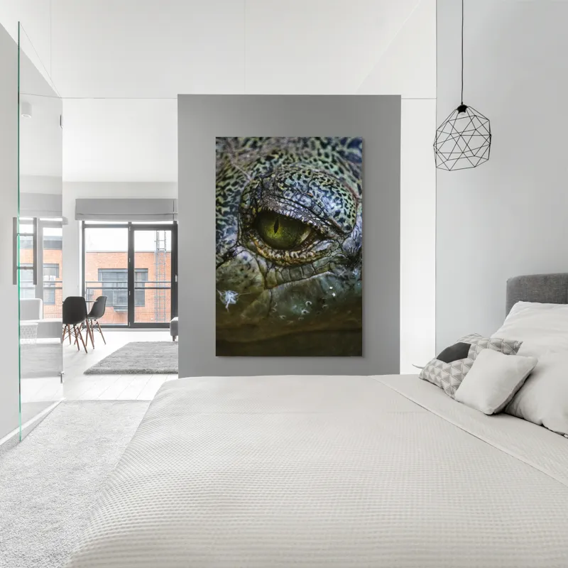 Tablou Canvas, "Privirea enigmatică a reptilei misterioase", 100 x 150 cm – poza 5