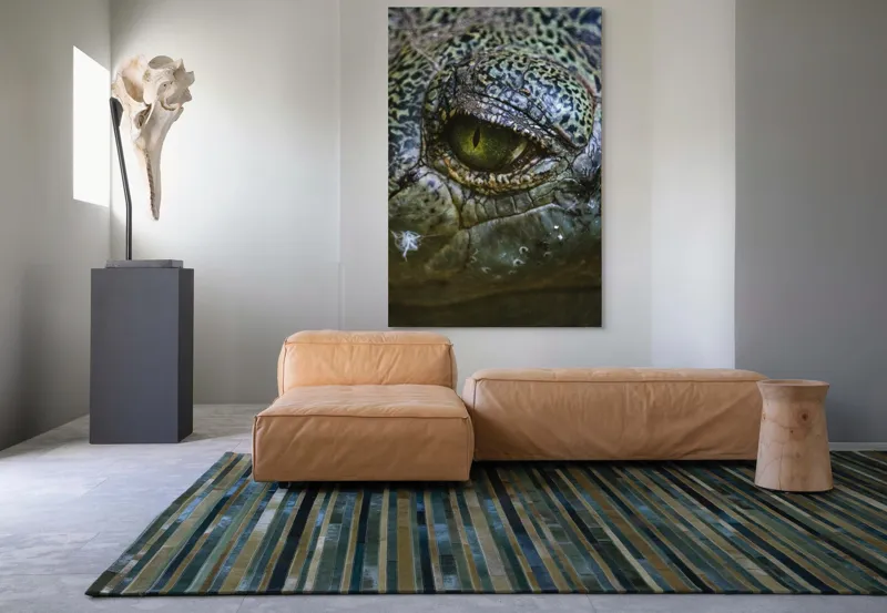 Tablou Canvas, "Privirea enigmatică a reptilei misterioase", 100 x 150 cm – poza 7