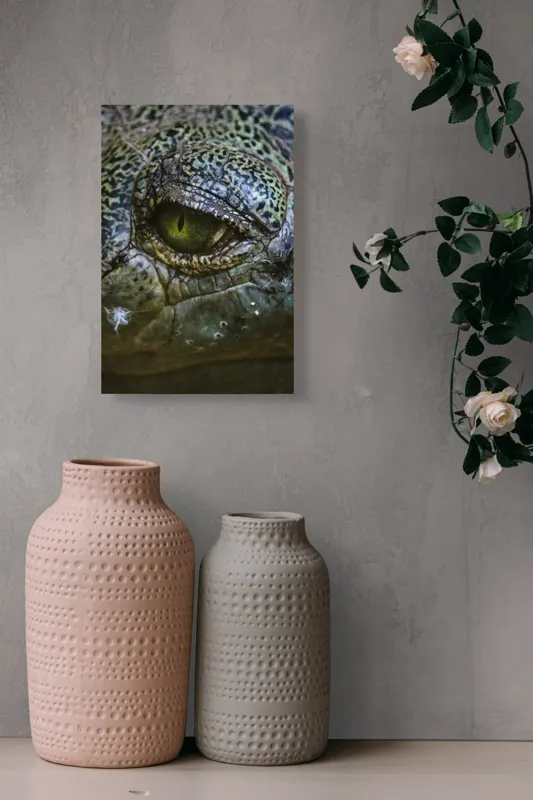Tablou Canvas, "Privirea enigmatică a reptilei misterioase", 26 x 39 cm – poza 6