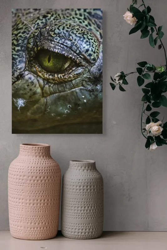 Tablou Canvas, "Privirea enigmatică a reptilei misterioase", 39 x 54 cm – poza 6