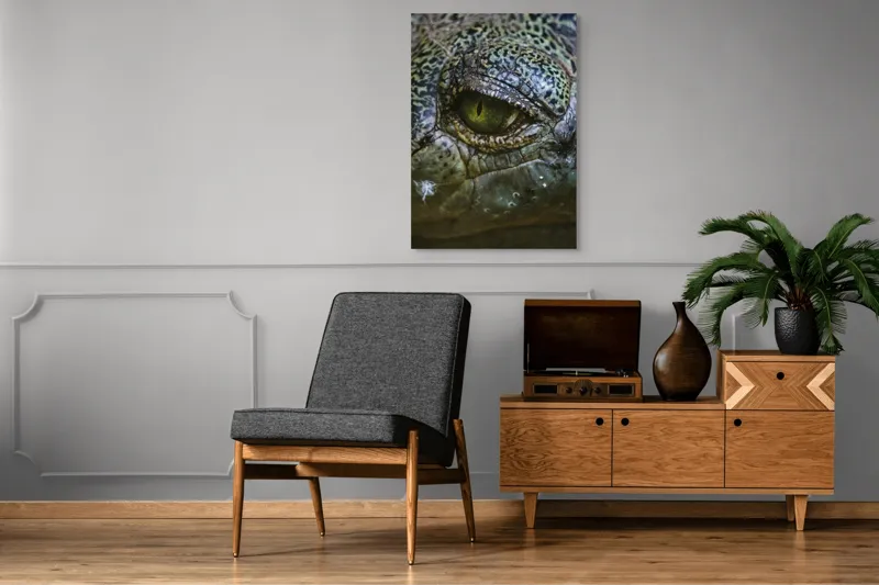 Tablou Canvas, "Privirea enigmatică a reptilei misterioase", 70 x 100 cm – poza 6