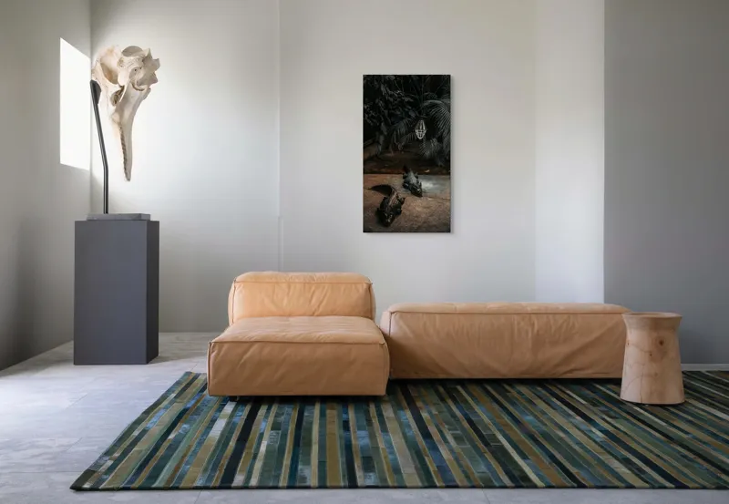 Tablou Canvas, "Crocodili sub lumina nocturnă artificială", 50 x 90 cm – poza 5