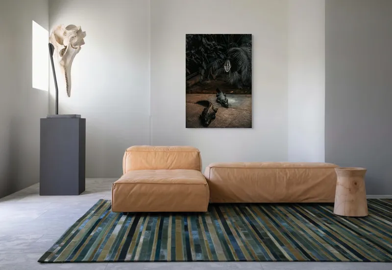 Tablou Canvas, "Crocodili sub lumina nocturnă artificială", 70 x 100 cm – poza 7