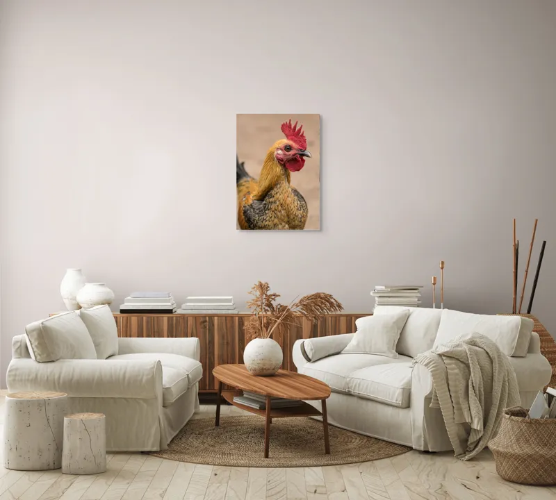 Tablou Canvas, "Cocoşul mândru al dimineţii răsăritene", 50 x 70 cm – poza 4