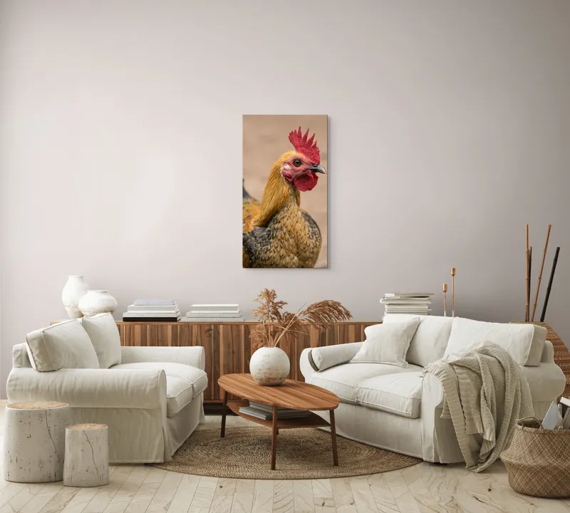 Tablou Canvas, "Cocoşul mândru al dimineţii răsăritene", 50 x 90 cm – poza 7