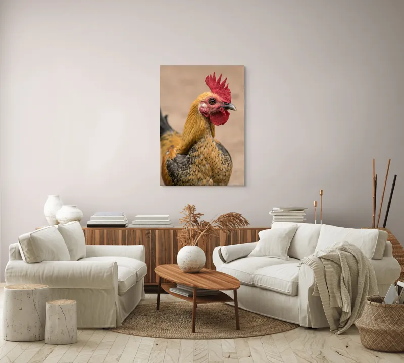 Tablou Canvas, "Cocoşul mândru al dimineţii răsăritene", 70 x 100 cm – poza 4