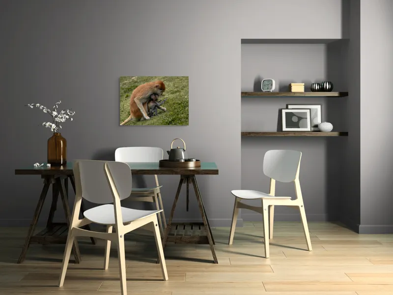 Tablou Canvas, "Îmbrățișare caldă în sălbăticie verde", 70 x 50 cm – poza 5
