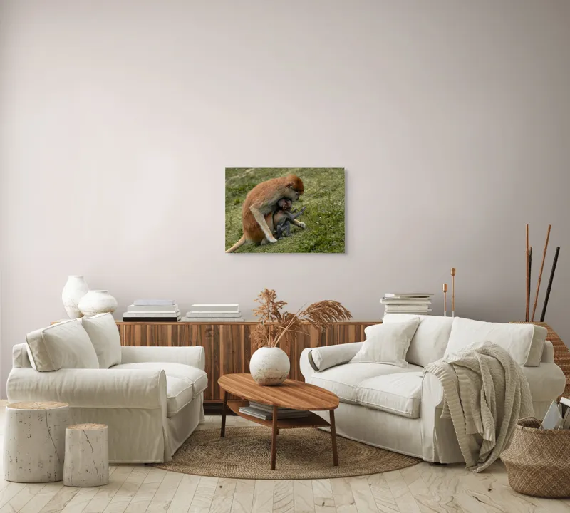 Tablou Canvas, "Îmbrățișare caldă în sălbăticie verde", 70 x 50 cm – poza 6