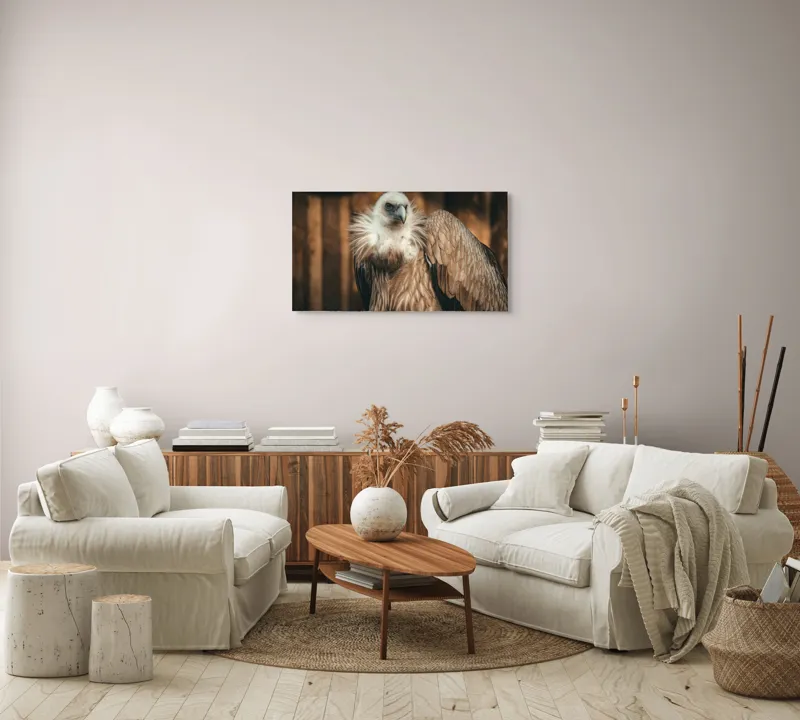 Tablou Canvas, "Vulturul stăpân al cerului albastru", Majestic, Regal, Intense, Feathery, Powerful, Graceful, 90 x 50 cm – poza 4
