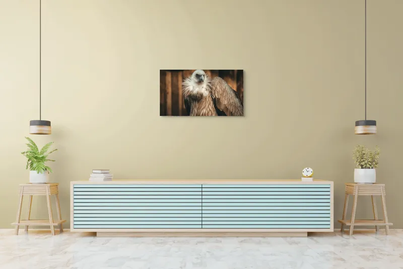 Tablou Canvas, "Vulturul stăpân al cerului albastru", Majestic, Regal, Intense, Feathery, Powerful, Graceful, 90 x 50 cm – poza 5