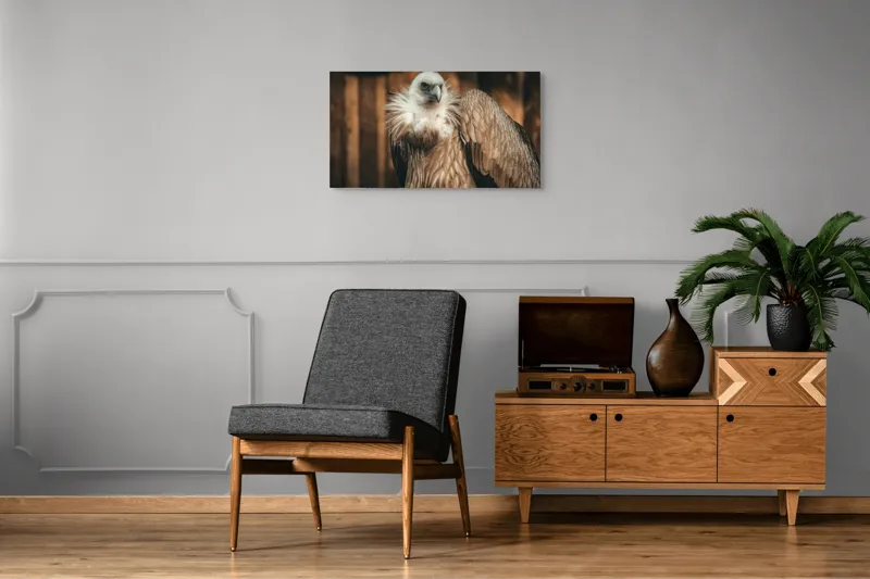 Tablou Canvas, "Vulturul stăpân al cerului albastru", Majestic, Regal, Intense, Feathery, Powerful, Graceful, 90 x 50 cm – poza 6