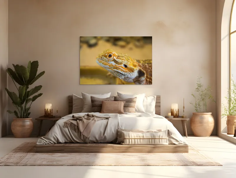 Tablou Canvas, "Dragon de nisip în deșertul arid", 150 x 100 cm – poza 4