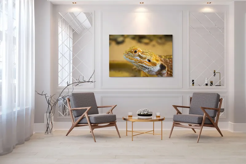 Tablou Canvas, "Dragon de nisip în deșertul arid", 150 x 100 cm – poza 7