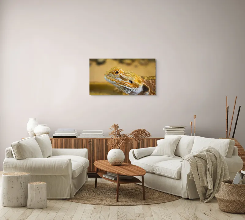 Tablou Canvas, "Dragon de nisip în deșertul arid", 90 x 50 cm – poza 4