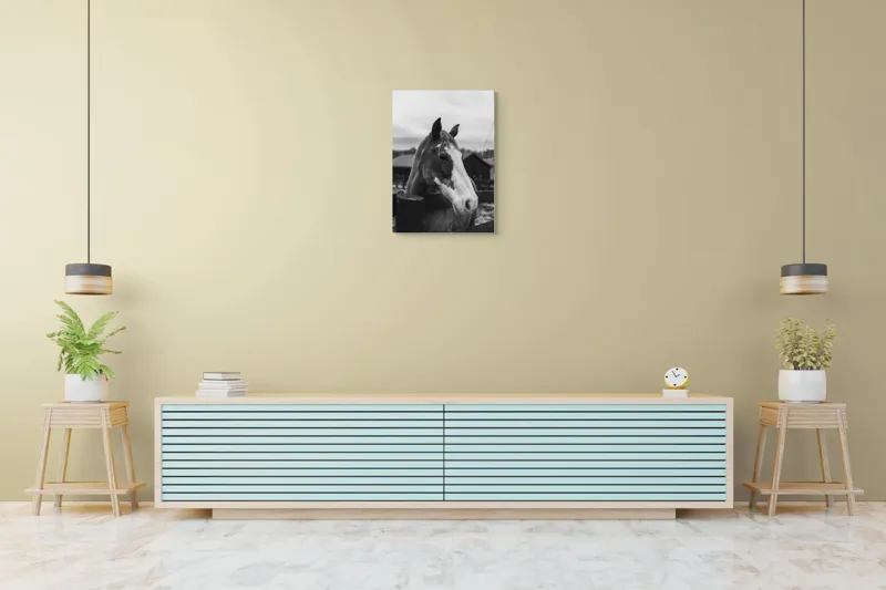 Tablou Canvas, "Calul în așteptarea libertății", 50 x 70 cm – poza 6