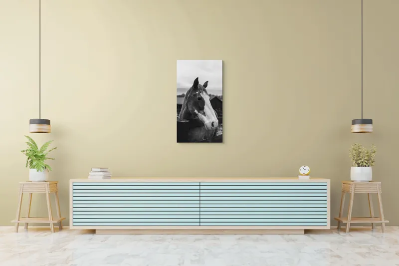 Tablou Canvas, "Calul în așteptarea libertății", 50 x 90 cm – poza 6