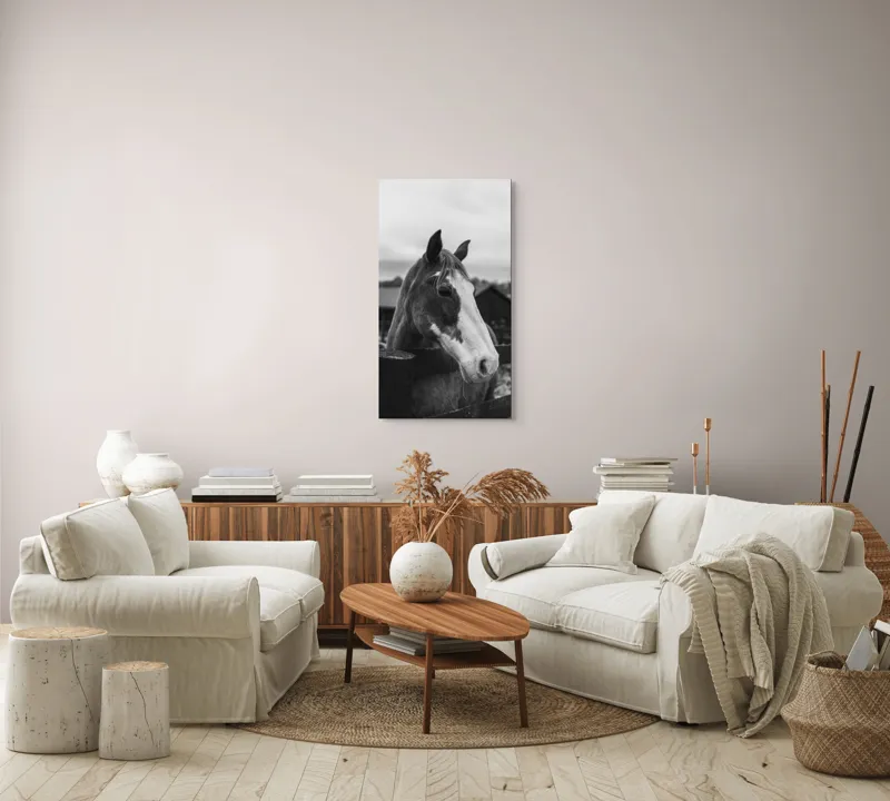 Tablou Canvas, "Calul în așteptarea libertății", 50 x 90 cm – poza 7