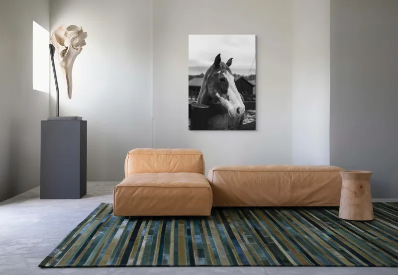 Tablou Canvas, "Calul în așteptarea libertății", 70 x 100 cm – poza 7